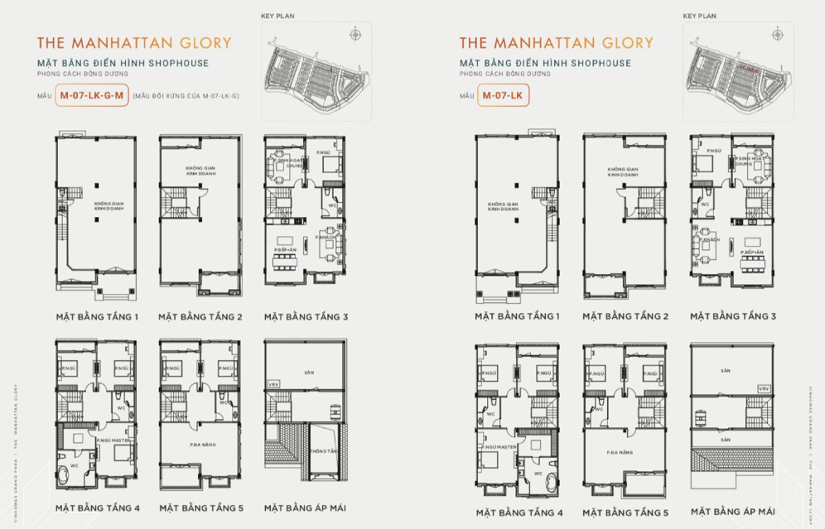 mặt bằng shophouse the manhattan glory