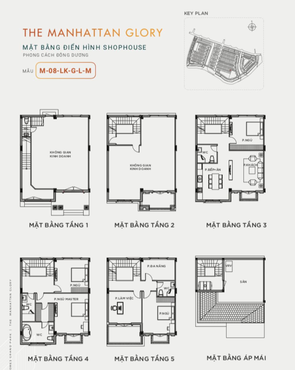 mặt bằng shophouse the manhattan glory