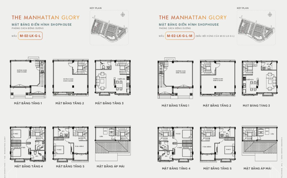 mặt bằng shophouse the manhattan glory