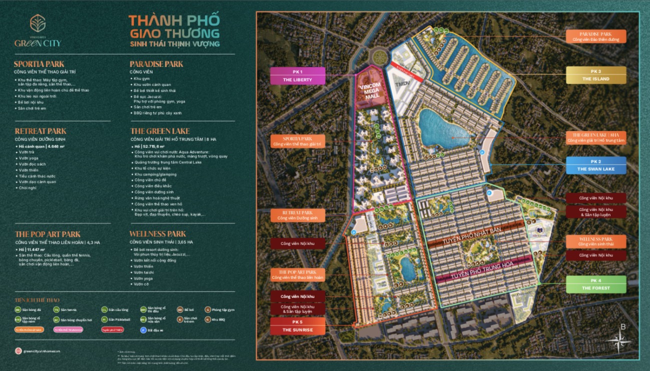 tiện ích vinhomes green city
